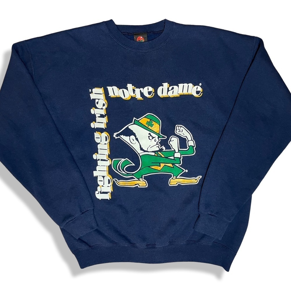 Vintage 90s Notre Dame Fighting Irish CrewNeck SweatShirt